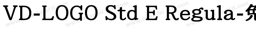 VD-LOGO Std E Regula字体转换